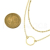 Brass Layered Necklace for Women NJEW-JN04912-3