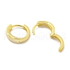 Brass Hoop Earrings EJEW-L211-005G-2