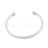 Ion Plating(IP) 304 Stainless Steel Cuff Bangles for Women BJEW-K252-06P-3