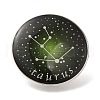 Twelve Constellation Creative Alloy Badges Constellation Brooches JEWB-S033-01P-B-1