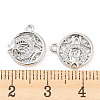 Brass Micro Pave Cubic Zirconia Charms KK-E090-37P-3
