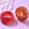 Natural Agate Rings G-N0326-035-2