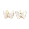 Brass Micro Pave Cubic Zirconia Pendants KK-C051-34G-1