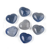 Natural Blue Aventurine(Dyed & Heated) Heart Love Stone G-S299-118-01-1
