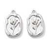 Anti-Tarnish 304 Stainless Steel Pendants STAS-R130-55P-1