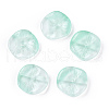 Baking Painted Transparent Glass Beads DGLA-N004-04-1
