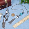 Gorgecraft 3Pcs 3 Style Interchangeable Alloy Snap Button Necklace Making FIND-GF0004-96-3