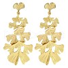 304 Stainless Steel Leaf Stud Earrings EJEW-K294-02G-1