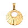 Ion Plating(IP) 304 Stainless Steel Pendants STAS-H182-06G-1