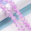Transparent Glass Beads Strands LAMP-H061-01C-03-2