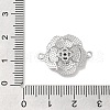 Brass Pave Glass Connector Charms KK-Z073-32P-02-3