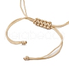 Natural Shell & Acrylic Pearl Braided Bead Bracelets for Women BJEW-JB11262-02-4