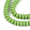 Opaque Spray Painted Glass Beads GLAA-ZX008-4mm-18B-3