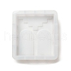 DIY Square with Rampart Pattern Candle Silicone Molds DIY-G113-09A-2