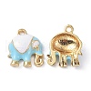 Elephant Alloy Enamel Pendants ENAM-B045-01LG-03-2