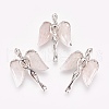 Natural Rose Quartz Pendants KK-G346-02B-1