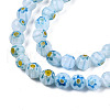 Round Millefiori Glass Beads Strands X1-LK-P001-36-3