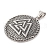 316 Surgical Stainless Steel  Pendants STAS-Z073-58AS-01-2