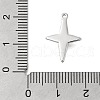 Anti-Tarnish 304 Stainless Steel Charms STAS-D192-07P-3