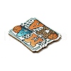Mother's Day Single Face Printed Aspen Wood Pendants WOOD-G014-37-4