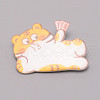 Tiger with Money Chinese Zodiac Acrylic Brooch JEWB-WH0022-12-1