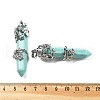 Synthetic Turquoise Big Pointed Pendants G-A172-16I-3