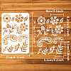 Plastic Drawing Painting Stencils Templates DIY-WH0396-691-2