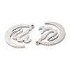 Non-Tarnish 304 Stainless Steel Pendants STAS-Z041-35P-2