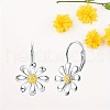 Sunflower Alloy Hoop Earrings FS-WG59349-01-2
