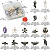 60Pcs 15 Styles Halloween Theme Alloy Enamel Pendants FIND-FS0002-89-4