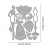Carbon Steel Cutting Dies Stencils DIY-WH0170-408-2
