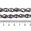 Transparent Electroplate Glass Beads Strands EGLA-N013-T10mm-B27-4