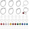  DIY Charm Adjustable Ring Making Kit DIY-NB0009-99-1