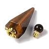 Natural Tiger Eye Faceted Cone Openable Perfume Bottle Big Pendants G-L524-18G-08-3