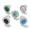 304 Stainless Steel Open Cuff Rings RJEW-C079-06P-1