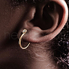 S925 Sterling Silver Clear Cubic Zirconia Hoop Earrings PR5334-1
