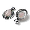 Natural Rose Quartz Pendants FIND-A041-01AS-06-2