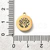 304 Stainless Steel Tree of Life Pendants STAS-Q348-12G-3