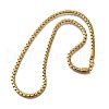 4MM 304 Stainless Steel Box Chain Necklaces for Men STAS-V011-01A-G-4