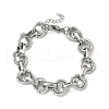 304 Stainless Steel Rolo Chain Bracelets for Women BJEW-S176-01P-C-4