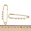 Ion Plating(IP) 304 Stainless Steel Safety Pins Brooch Findings STAS-K252-05B-G-3