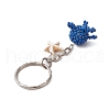 Handmade Glass Seed Beads Pendants Keychain KEYC-MZ00019-3