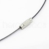 Steel Wire Necklace Cord X-TWIR-SW001-10-2