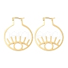 304 Stainless Steel Hollow Hoop Earrings EJEW-Q802-01G-1