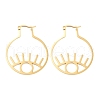 304 Stainless Steel Hollow Hoop Earrings EJEW-Q802-01G-1