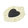 Rack Plating Alloy Enamel Pendants PALLOY-F018-23G-02-2