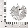 Anti-Tarnish 304 Stainless Steel Pendants STAS-B075-02P-3
