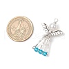 Electroplate Glass Pendants PALLOY-JF03661-03-2