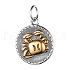 316 Surgical Stainless Steel Pendants STAS-S045-40-5