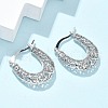Brass Hoop Earrings for Women EJEW-G436-01P-2